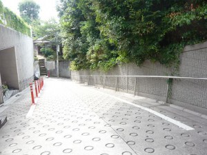 原田サンパークマンション恵比寿台の目の前の道路